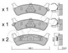CIFAM 822-628-0 Brake Pad Set, disc brake